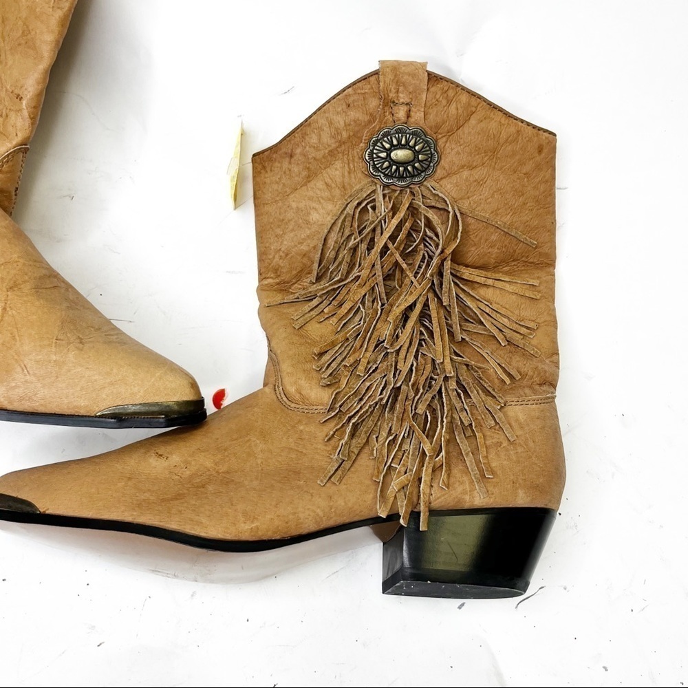Buffalo Gap | Vintage Western Fringe Booties - Picture 2 of 10
